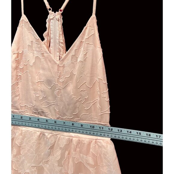 Rue 21 - Women's Summer Sleeveless High Low Hem Ruffle Floral Dress - Pink - 1X - Picture 4 of 16